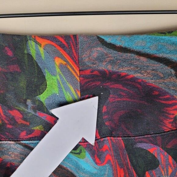 Soft Surroundings Size L Abstract Super Slim Buenaventura Leggings Multicolor - Picture 10 of 12